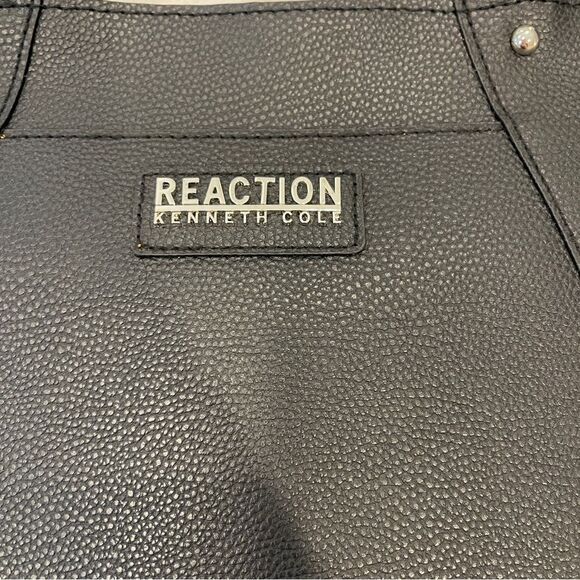 NWT Kenneth Cole Reaction Premstar Double Handle Black Purse Tote - Picture 3 of 13